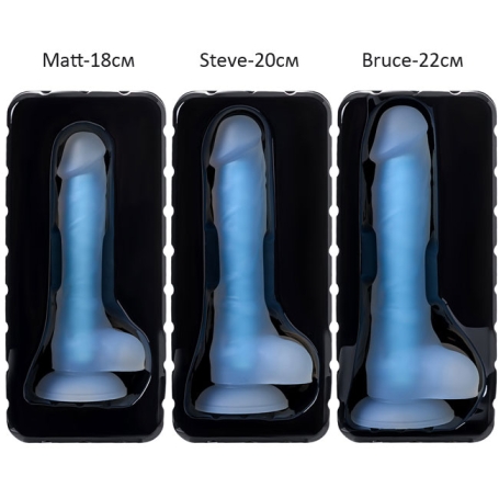 Фаллос Glow Beyond, синий