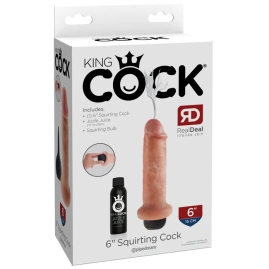 Фаллос King Cock Squirting 6&quot;